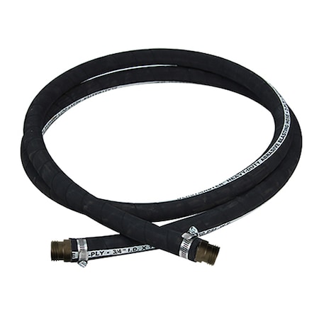 Marco 1/2" ID x 50 Ft. Black Heavy-Duty Abrasive Blasting Hose with 10L174 10L850125